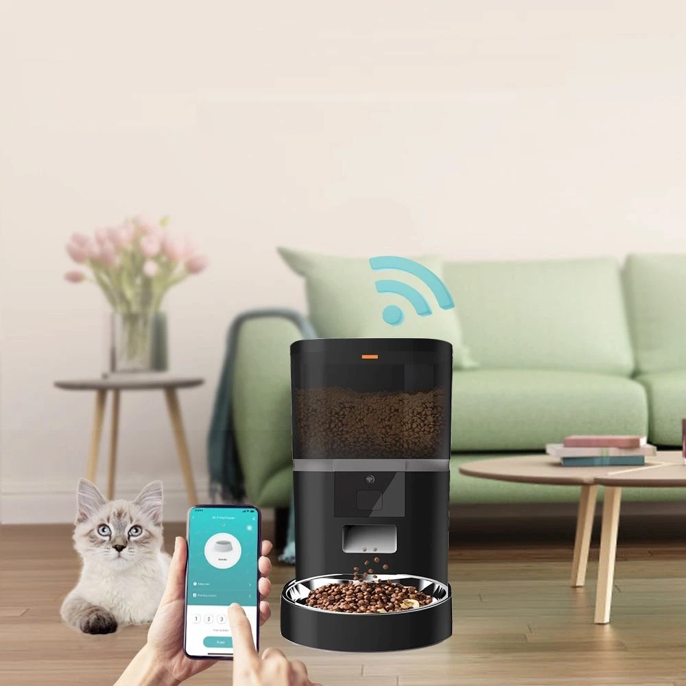 dispenser hrana animale feeder conectare wifi