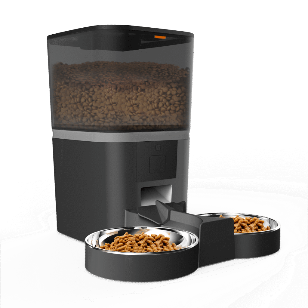 feeder hranitor automat pawty dual bowl hraneste simultan doua animale