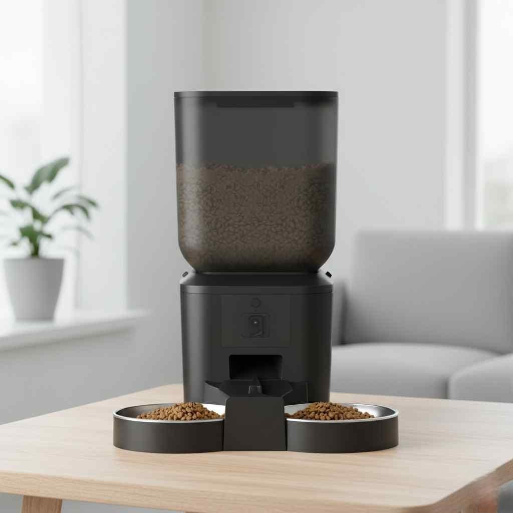 Hranitor Automat Smart 7L Pawty® Dual Bowl cu Camera 1 Hranitor automati pentru animale de companie