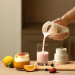 Preparare suc de fructe, smoothie și milkshake cu blender portabil CEool