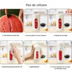 Utilizări multiple pentru blenderul CEool: fresh, shake, smoothie, suc de legume, mâncare pentru bebeluși și măști faciale.