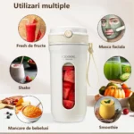 Blender portabil CEool pentru fresh de fructe, smoothie și sucuri de legume — versatil și ușor de folosit.