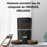 Hranitor Automat Smart 6L Pawty® Dual Bowl cu Camera - imagine 6