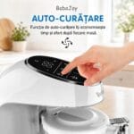 Funcție de auto-curățare la aparatul BoboJoy, activată prin ecran tactil
