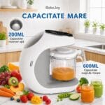 Capacitate mare BoboJoy cu rezervor de apă de 200 ml și cupă de mixare de 600 ml