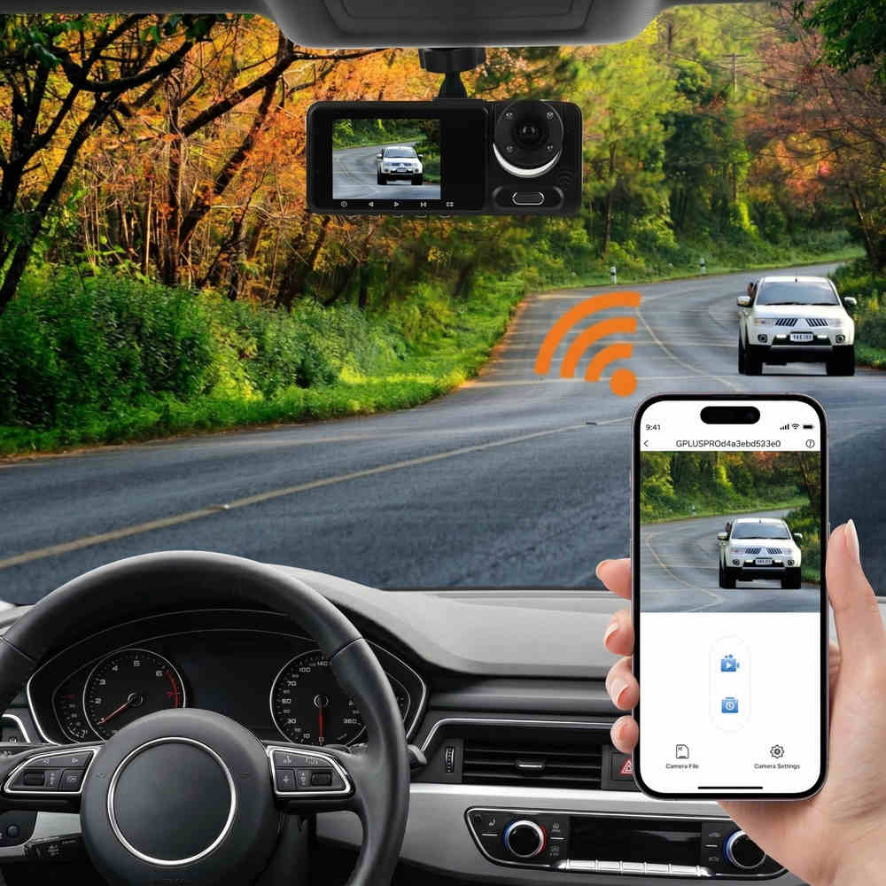 trevix camera auto de bord dvr control wifi din aplicatie