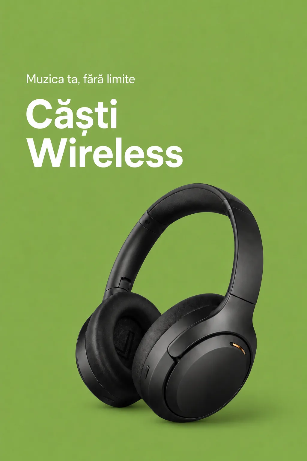 Căști wireless over-ear pentru muzică fără limite